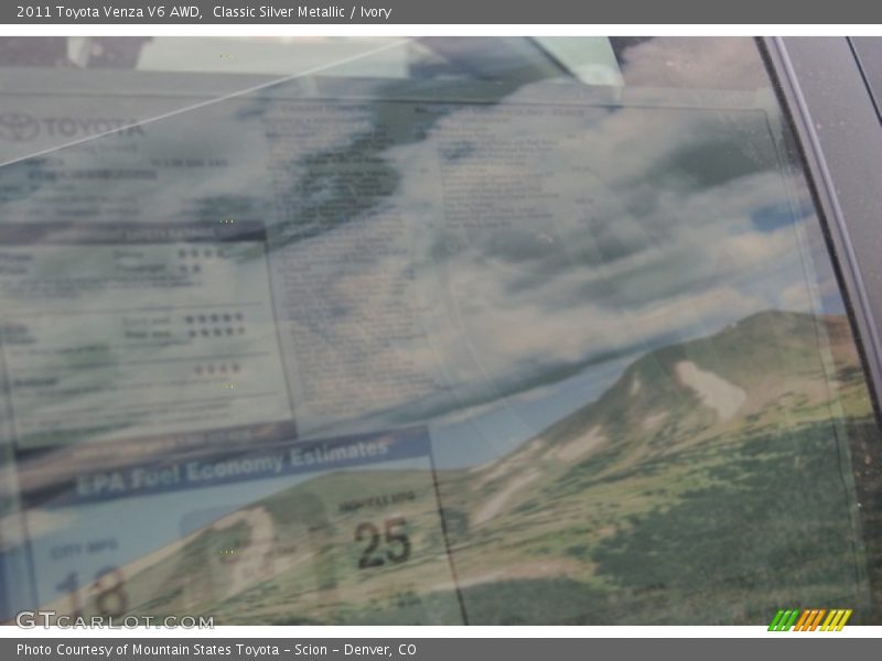 Classic Silver Metallic / Ivory 2011 Toyota Venza V6 AWD