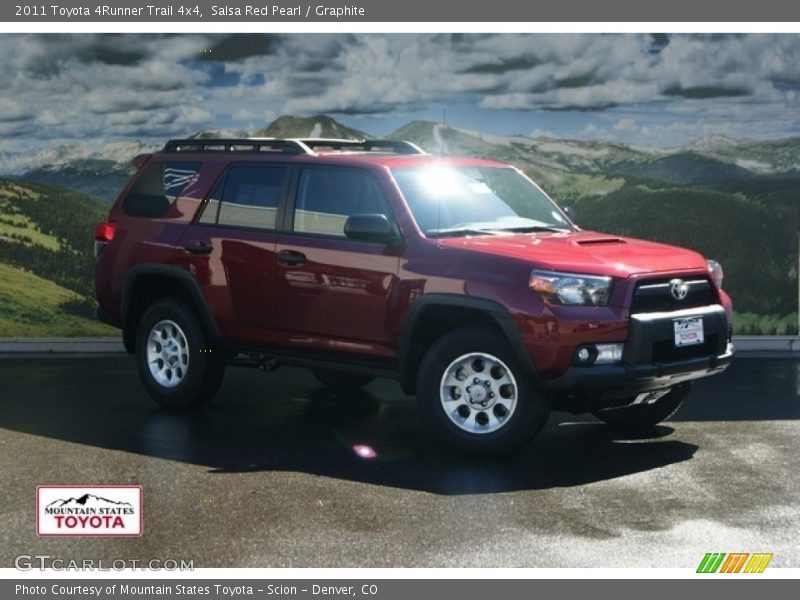 Salsa Red Pearl / Graphite 2011 Toyota 4Runner Trail 4x4