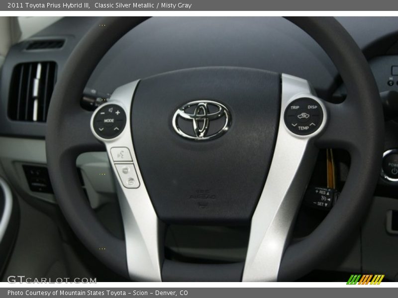 Classic Silver Metallic / Misty Gray 2011 Toyota Prius Hybrid III