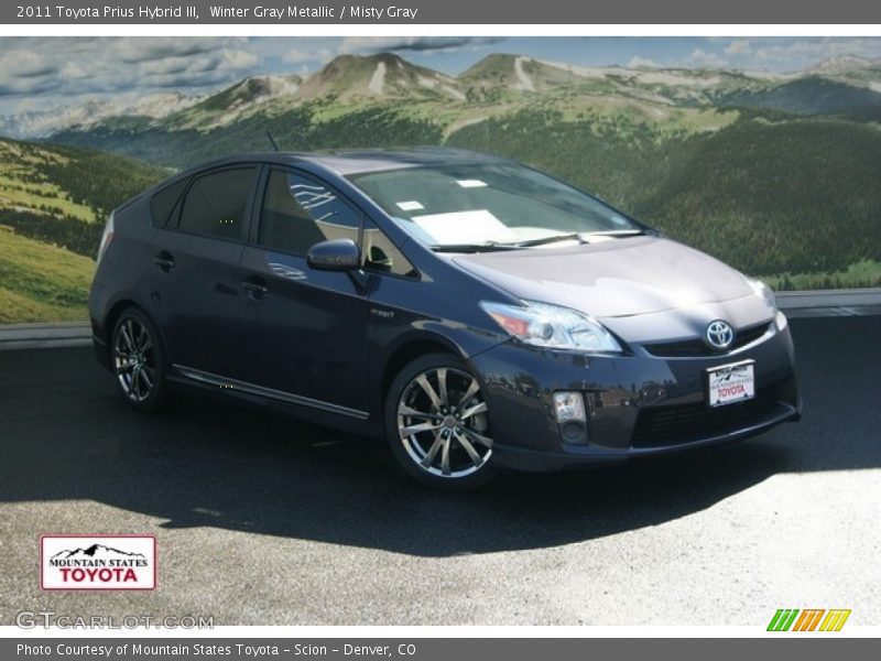 Winter Gray Metallic / Misty Gray 2011 Toyota Prius Hybrid III