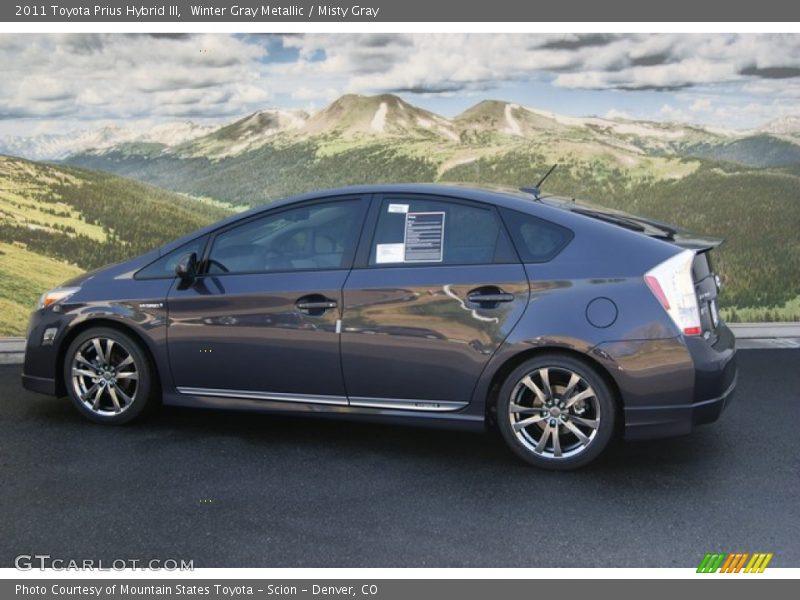 Winter Gray Metallic / Misty Gray 2011 Toyota Prius Hybrid III
