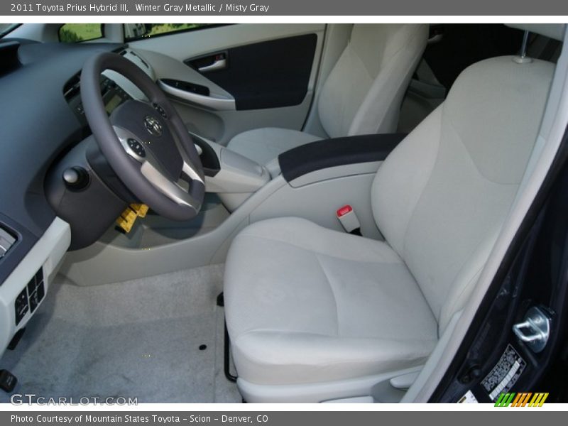 Winter Gray Metallic / Misty Gray 2011 Toyota Prius Hybrid III