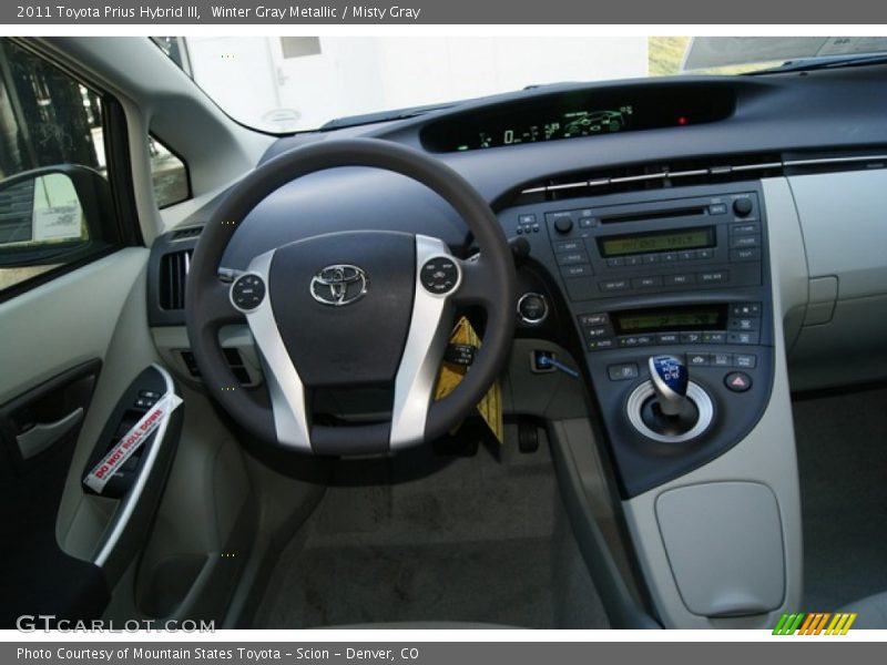 Winter Gray Metallic / Misty Gray 2011 Toyota Prius Hybrid III