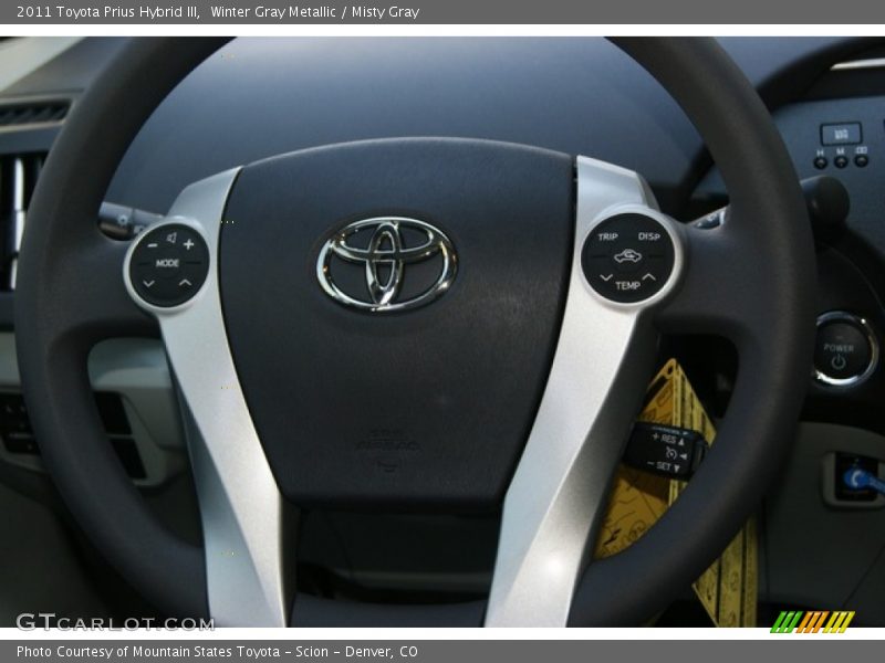 Winter Gray Metallic / Misty Gray 2011 Toyota Prius Hybrid III