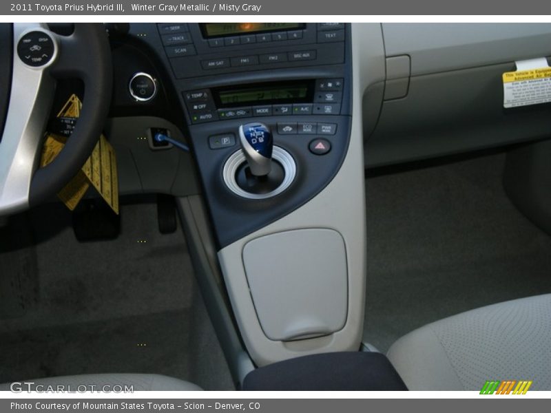 Winter Gray Metallic / Misty Gray 2011 Toyota Prius Hybrid III