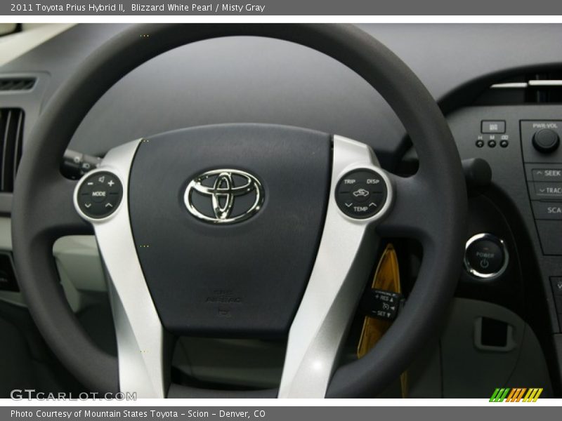 Blizzard White Pearl / Misty Gray 2011 Toyota Prius Hybrid II