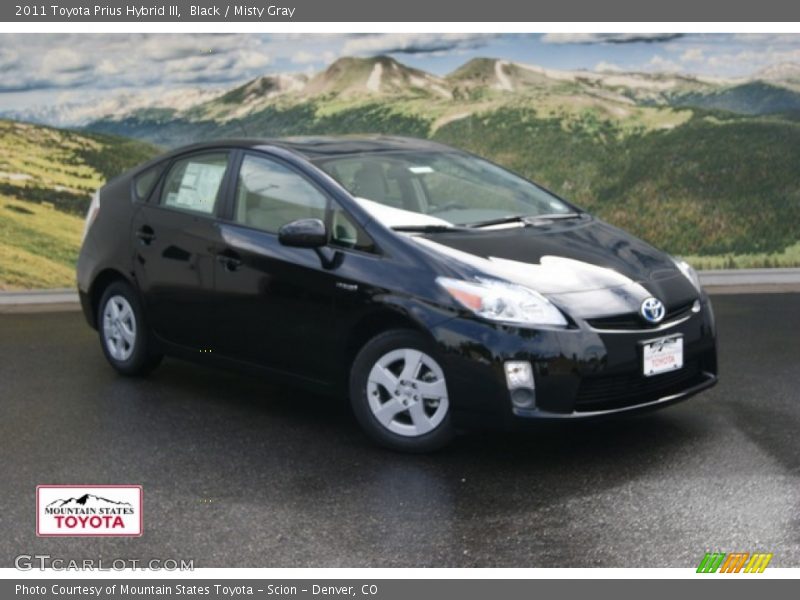 Black / Misty Gray 2011 Toyota Prius Hybrid III