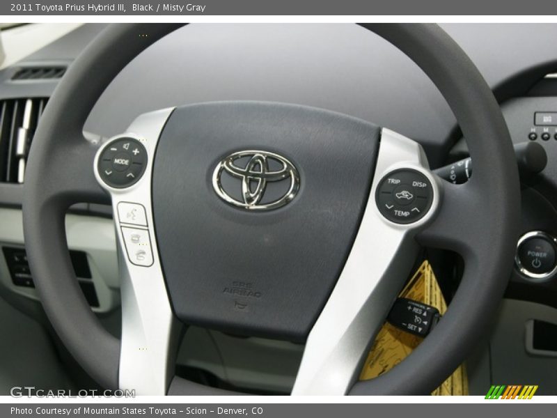 Black / Misty Gray 2011 Toyota Prius Hybrid III