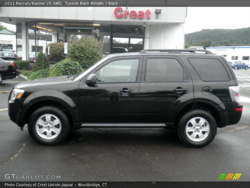 Tuxedo Black Metallic / Black 2011 Mercury Mariner V6 AWD