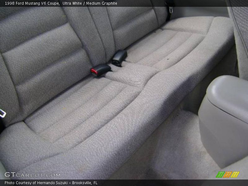 Ultra White / Medium Graphite 1998 Ford Mustang V6 Coupe