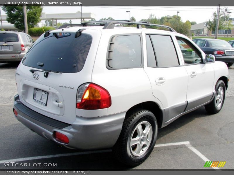 Nordic White / Beige 2004 Hyundai Santa Fe