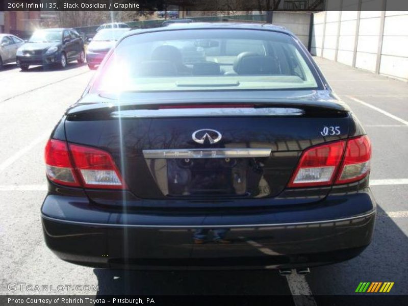 Black Obsidian / Graphite 2004 Infiniti I 35