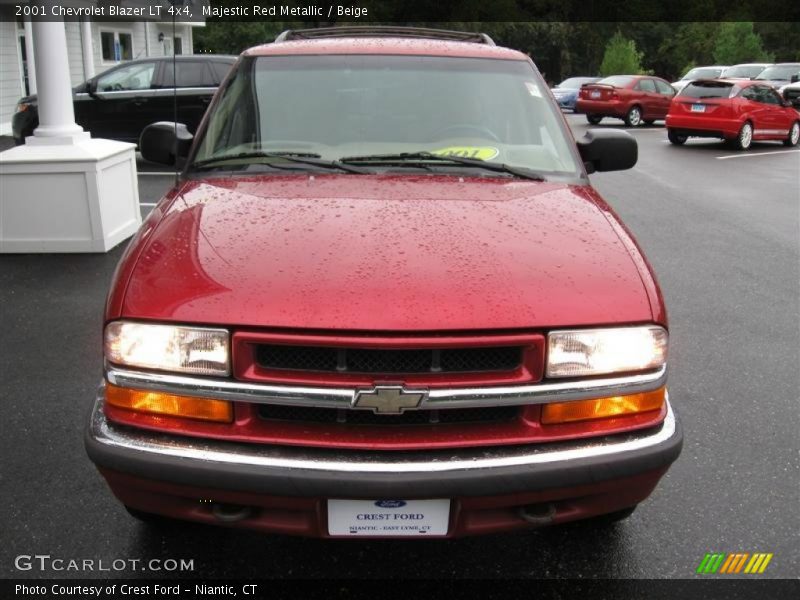 Majestic Red Metallic / Beige 2001 Chevrolet Blazer LT 4x4