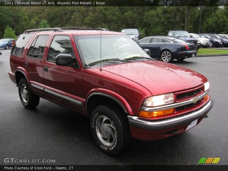 Majestic Red Metallic / Beige 2001 Chevrolet Blazer LT 4x4