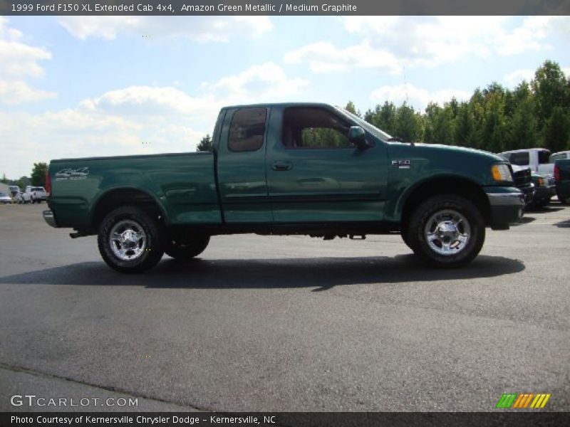 Amazon Green Metallic / Medium Graphite 1999 Ford F150 XL Extended Cab 4x4