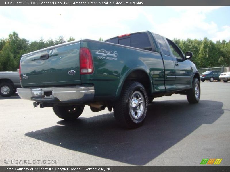 Amazon Green Metallic / Medium Graphite 1999 Ford F150 XL Extended Cab 4x4
