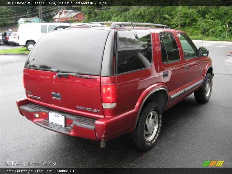Majestic Red Metallic / Beige 2001 Chevrolet Blazer LT 4x4