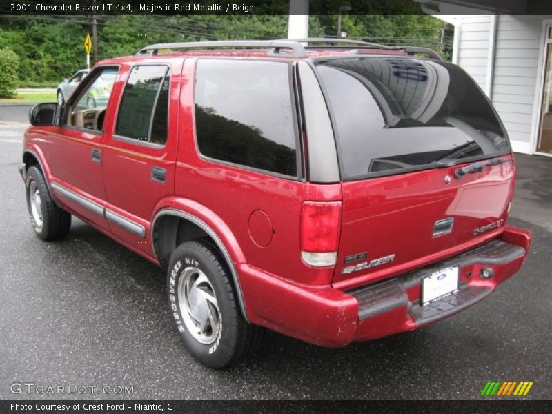 Majestic Red Metallic / Beige 2001 Chevrolet Blazer LT 4x4