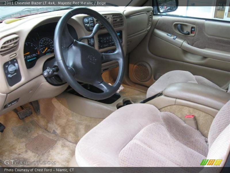 Majestic Red Metallic / Beige 2001 Chevrolet Blazer LT 4x4