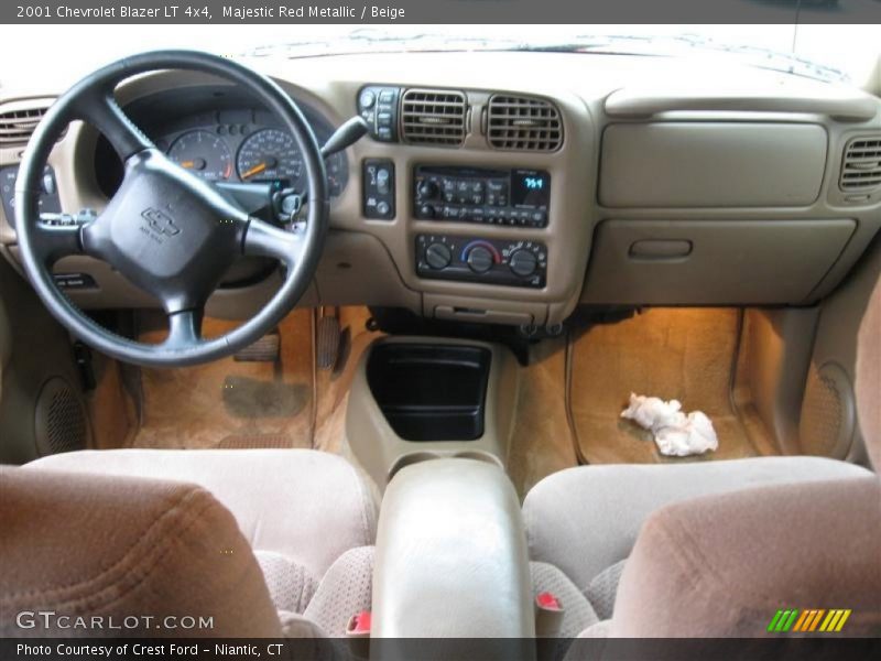 Majestic Red Metallic / Beige 2001 Chevrolet Blazer LT 4x4