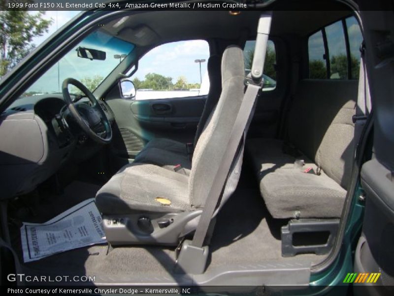 Amazon Green Metallic / Medium Graphite 1999 Ford F150 XL Extended Cab 4x4