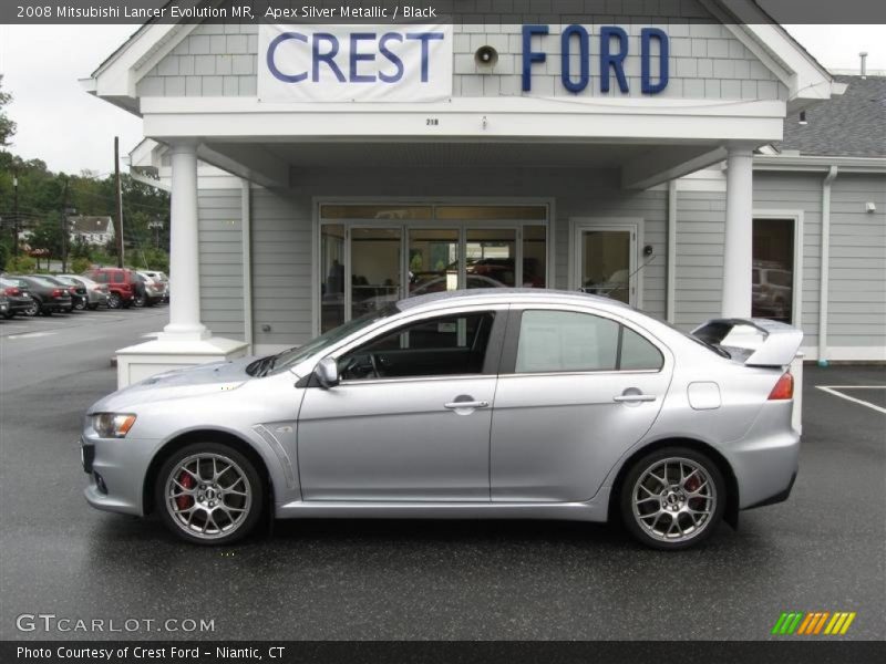 Apex Silver Metallic / Black 2008 Mitsubishi Lancer Evolution MR