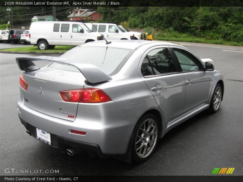 Apex Silver Metallic / Black 2008 Mitsubishi Lancer Evolution MR