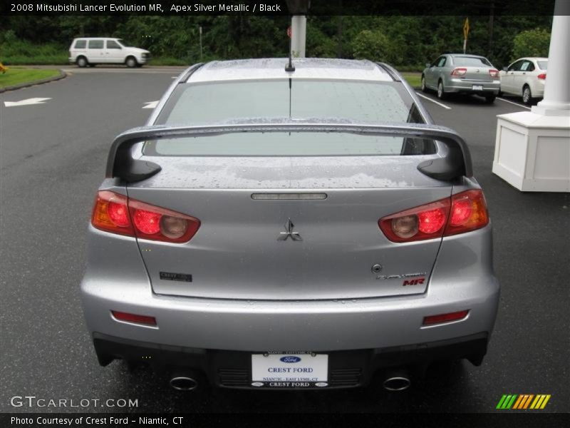 Apex Silver Metallic / Black 2008 Mitsubishi Lancer Evolution MR