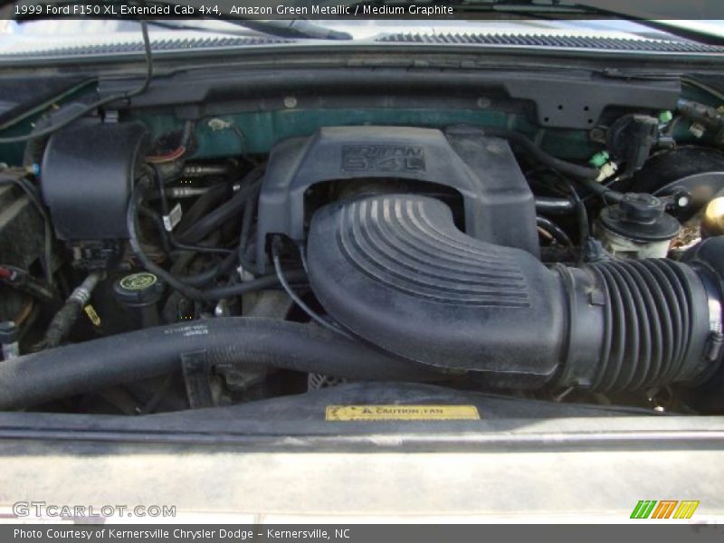 Amazon Green Metallic / Medium Graphite 1999 Ford F150 XL Extended Cab 4x4