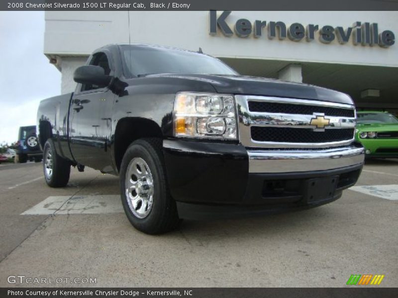 Black / Ebony 2008 Chevrolet Silverado 1500 LT Regular Cab