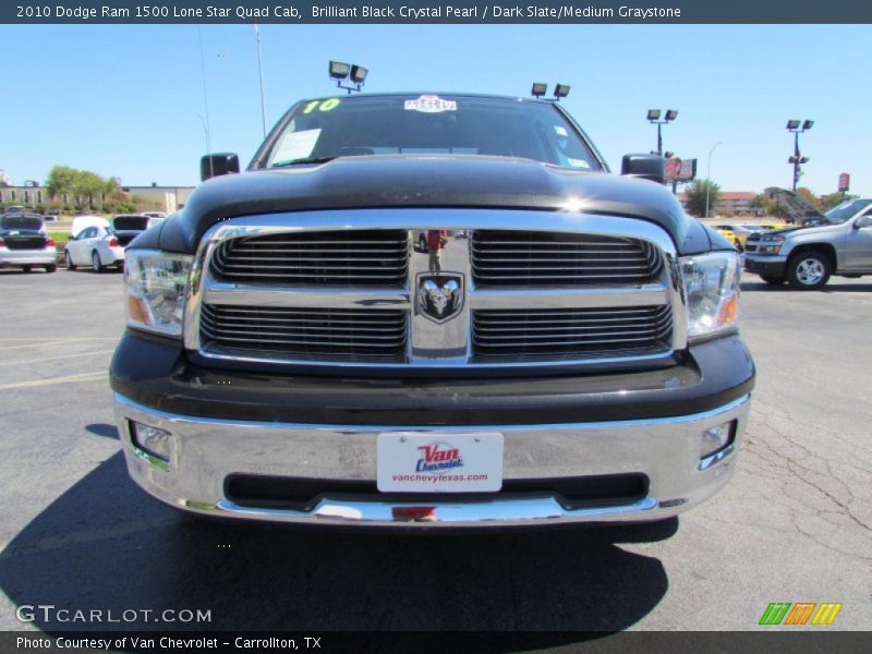 Brilliant Black Crystal Pearl / Dark Slate/Medium Graystone 2010 Dodge Ram 1500 Lone Star Quad Cab