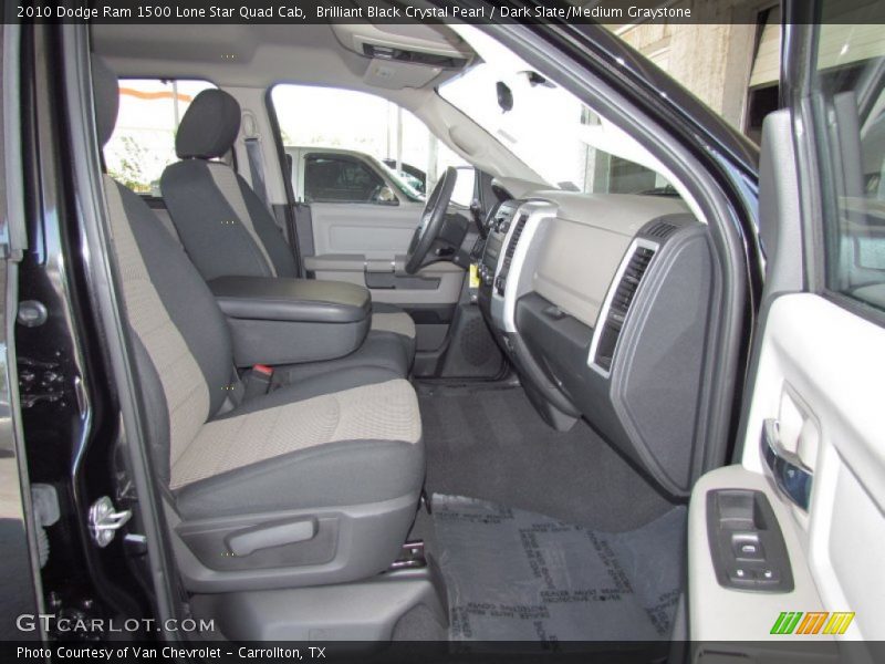 Brilliant Black Crystal Pearl / Dark Slate/Medium Graystone 2010 Dodge Ram 1500 Lone Star Quad Cab