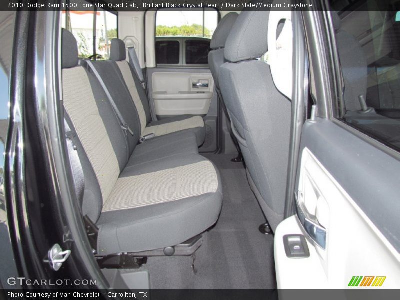 Brilliant Black Crystal Pearl / Dark Slate/Medium Graystone 2010 Dodge Ram 1500 Lone Star Quad Cab
