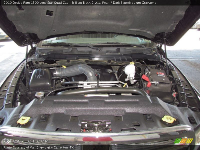 Brilliant Black Crystal Pearl / Dark Slate/Medium Graystone 2010 Dodge Ram 1500 Lone Star Quad Cab