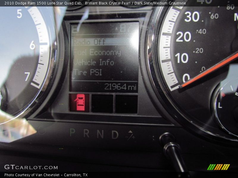 Brilliant Black Crystal Pearl / Dark Slate/Medium Graystone 2010 Dodge Ram 1500 Lone Star Quad Cab