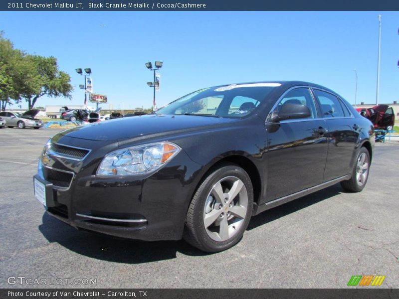 Black Granite Metallic / Cocoa/Cashmere 2011 Chevrolet Malibu LT