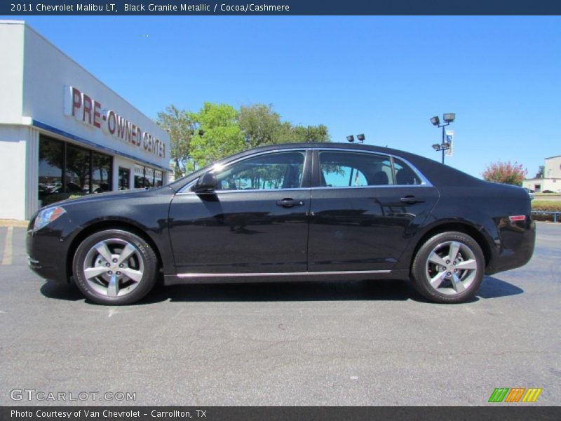 Black Granite Metallic / Cocoa/Cashmere 2011 Chevrolet Malibu LT