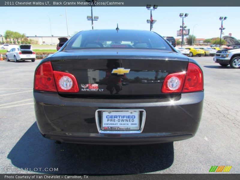 Black Granite Metallic / Cocoa/Cashmere 2011 Chevrolet Malibu LT