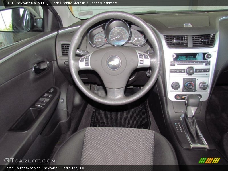 Black Granite Metallic / Cocoa/Cashmere 2011 Chevrolet Malibu LT