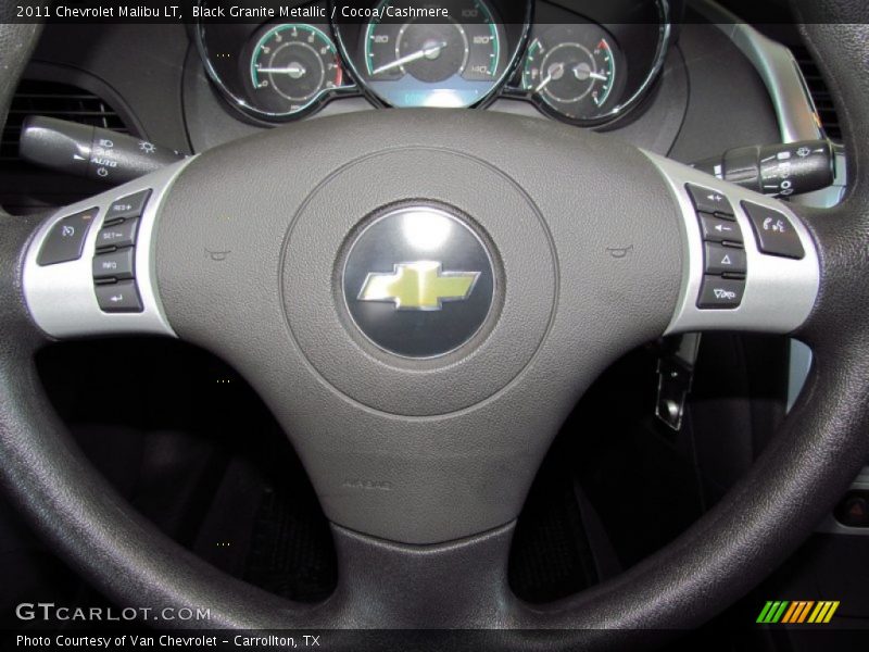 Black Granite Metallic / Cocoa/Cashmere 2011 Chevrolet Malibu LT
