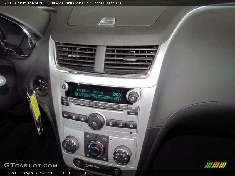 Black Granite Metallic / Cocoa/Cashmere 2011 Chevrolet Malibu LT