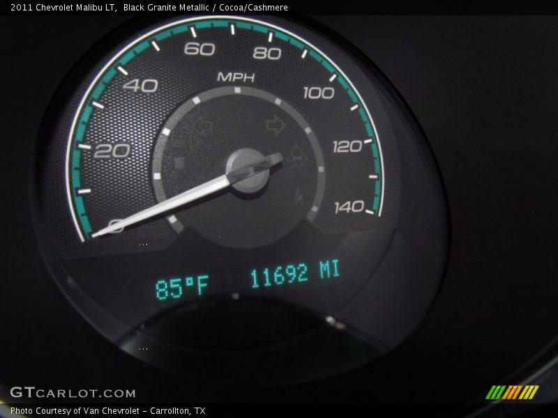 Black Granite Metallic / Cocoa/Cashmere 2011 Chevrolet Malibu LT
