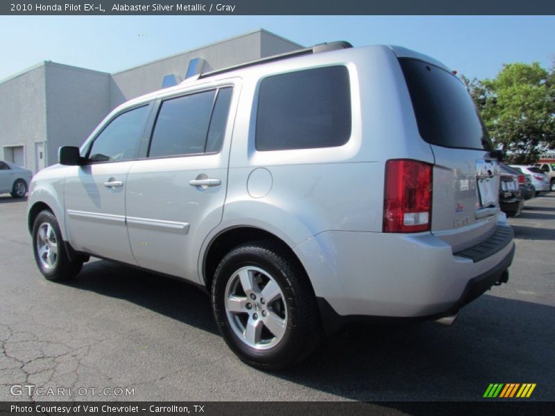 Alabaster Silver Metallic / Gray 2010 Honda Pilot EX-L