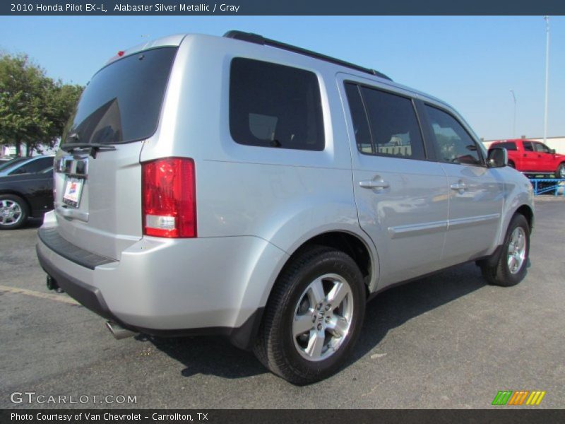 Alabaster Silver Metallic / Gray 2010 Honda Pilot EX-L