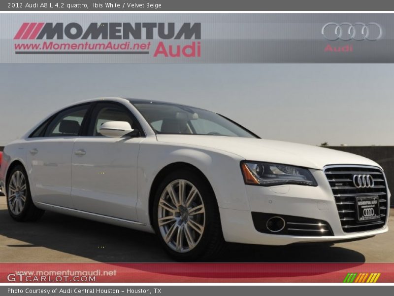 Ibis White / Velvet Beige 2012 Audi A8 L 4.2 quattro