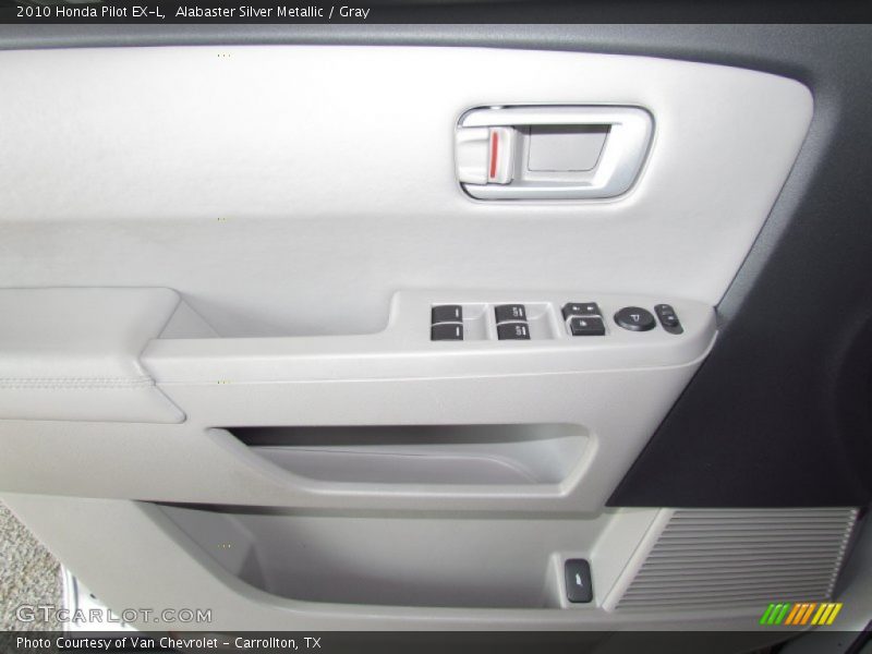 Alabaster Silver Metallic / Gray 2010 Honda Pilot EX-L