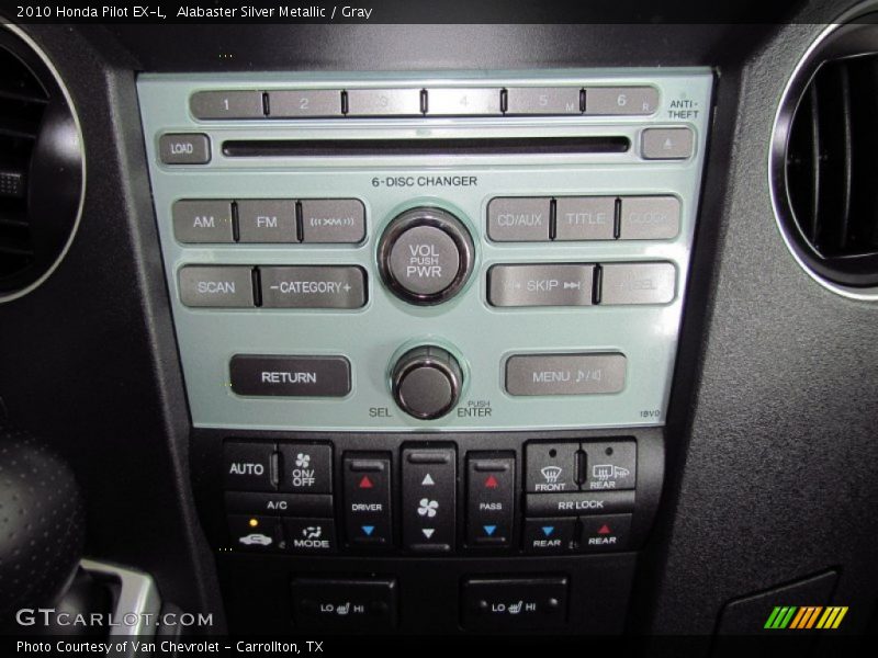 Alabaster Silver Metallic / Gray 2010 Honda Pilot EX-L