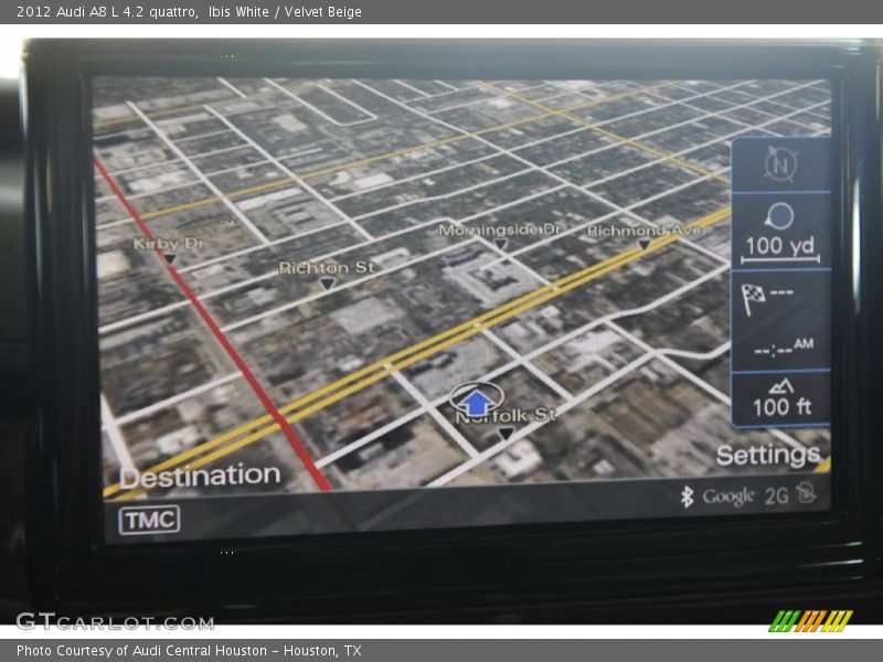 Navigation of 2012 A8 L 4.2 quattro