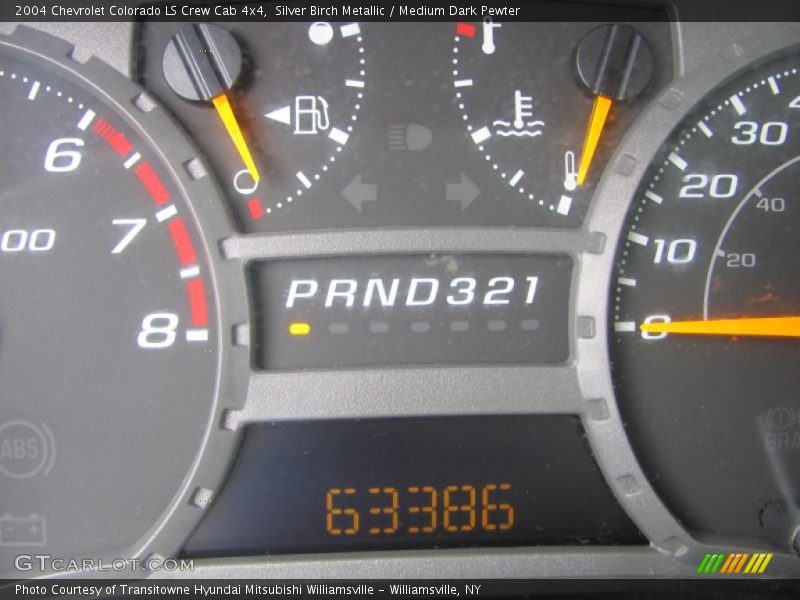 Silver Birch Metallic / Medium Dark Pewter 2004 Chevrolet Colorado LS Crew Cab 4x4
