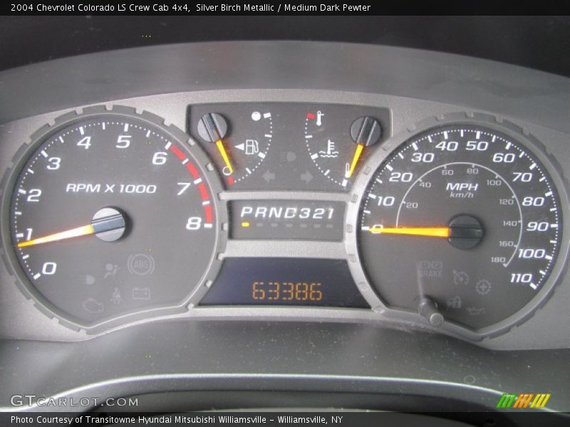 Silver Birch Metallic / Medium Dark Pewter 2004 Chevrolet Colorado LS Crew Cab 4x4